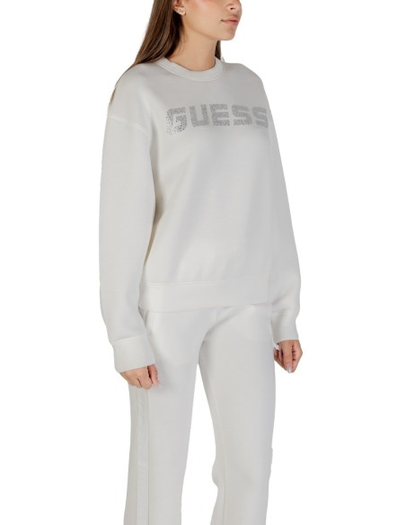Sweat femme Guess Active blanc imprimé