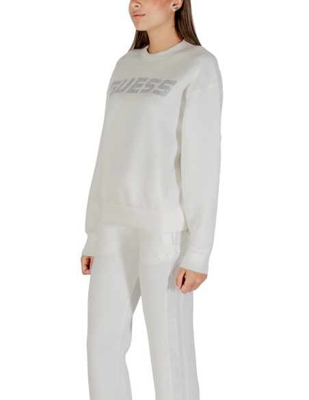 Sweat femme Guess Active blanc imprimé winter