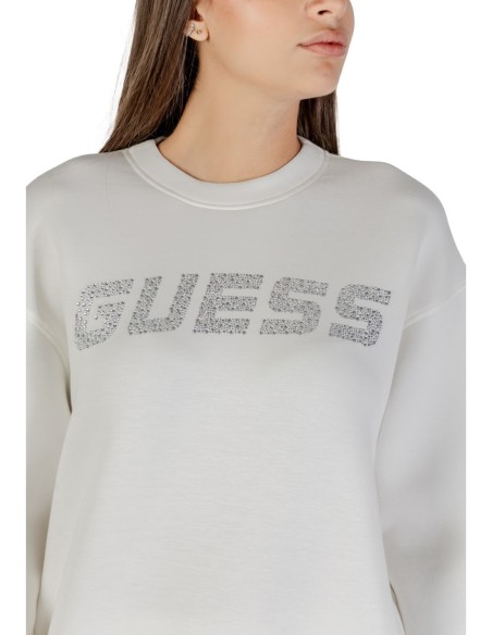 Sweat femme Guess Active blanc imprimé winter