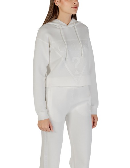 Sweat femme Guess Active beige imprimé