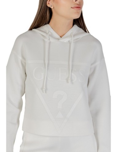 Sweat femme Guess Active beige imprimé