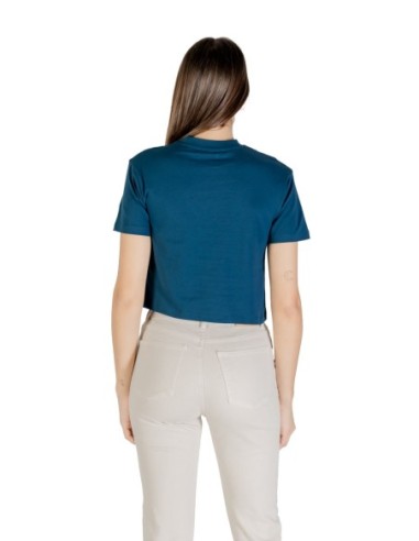 T‑shirt femme Guess Active bleu imprimé