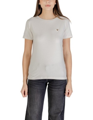 T-shirt femme Guess Active beige stretch