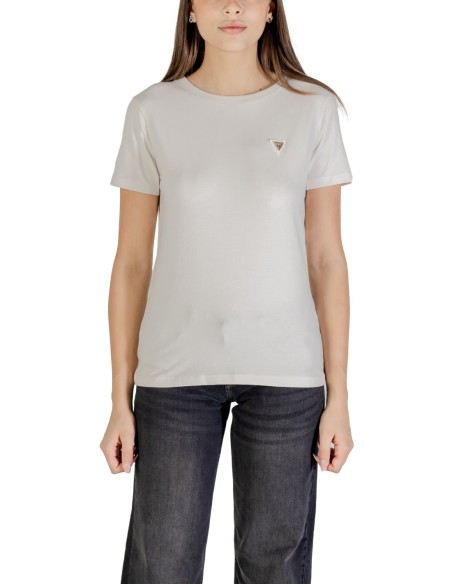 T-shirt femme Guess Active beige stretch