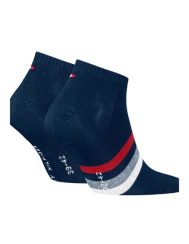 Chaussettes sneaker bleues Hilfiger – lot de 2 coton