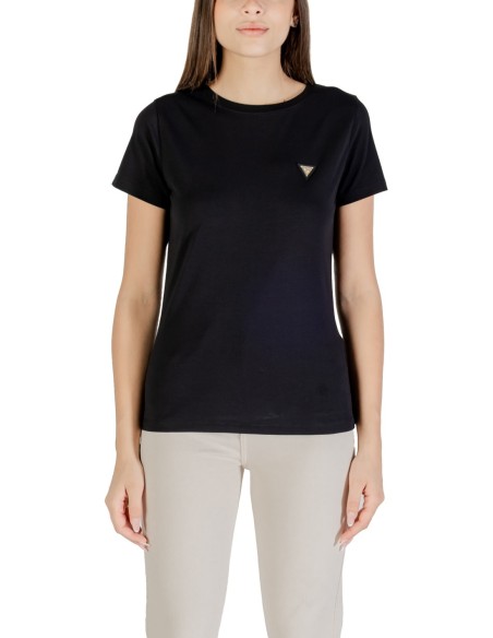 T-shirt femme Guess Active noir mono winter