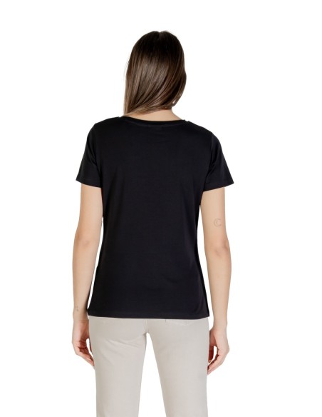 T-shirt femme Guess Active noir mono winter