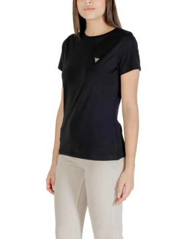 T-shirt femme Guess Active noir mono winter