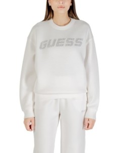 Sweat femme Guess Active blanc imprimé soft