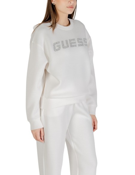 Sweat femme Guess Active blanc imprimé soft