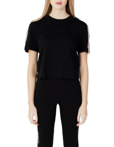 T-shirt femme Guess Active noir imprimé cotton