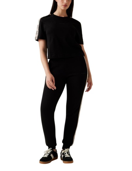 T-shirt femme Guess Active noir imprimé cotton