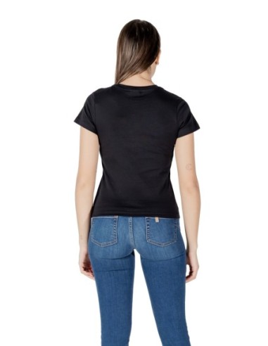 T-shirt femme Guess Active noir imprimé strass