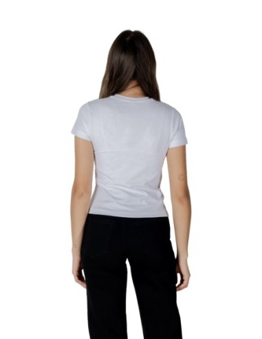T-shirt femme Guess Active blanc imprimé dynamic
