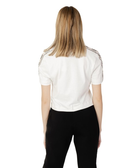 T-shirt femme Guess Active beige mono cotton