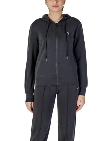 Sweat femme Guess Active noir capuche