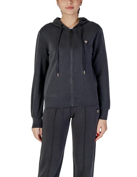 Sweat femme Guess Active noir capuche