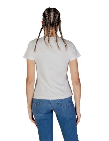 T-shirt femme Guess Active blanc imprimé sport
