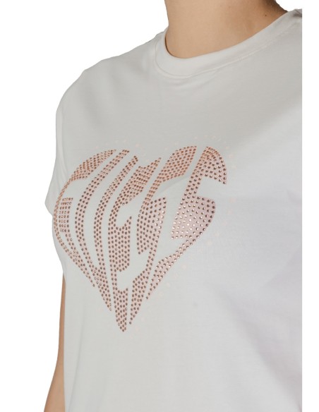 T-shirt femme Guess Active blanc imprimé sport