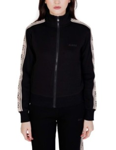 Sweat femme Guess Active noir zip cotton