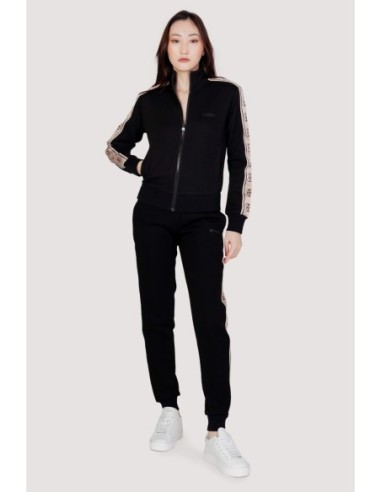 Sweat femme Guess Active noir zip cotton