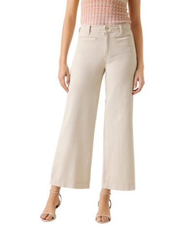 Pantalon femme Guess beige crop
