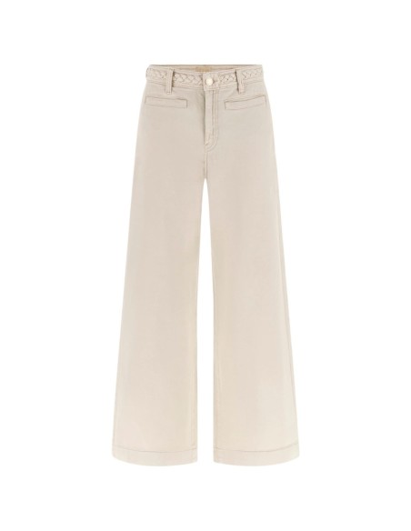 Pantalon femme Guess beige crop