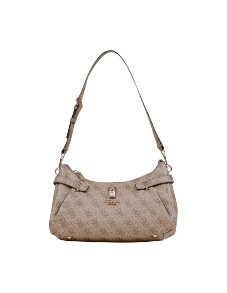 Sac femme Guess beige imprimé zip classic