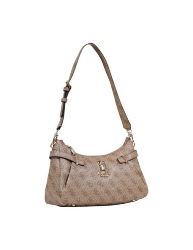 Sac femme Guess beige imprimé zip classic