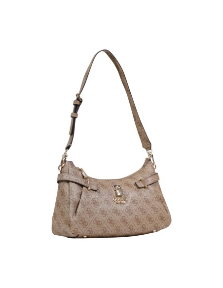 Sac femme Guess beige imprimé zip classic