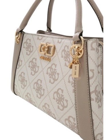 Sac femme Guess beige imprimé multipocket
