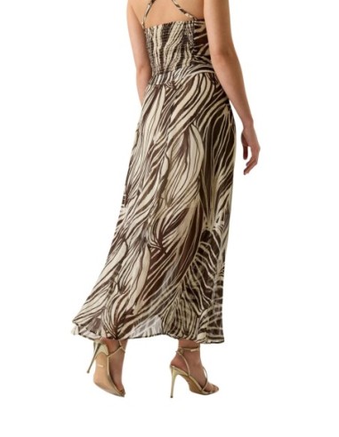 Jupe femme Guess marron imprimée