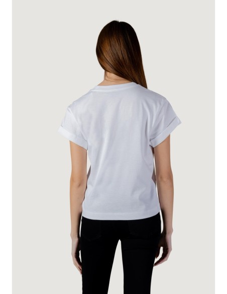 T-shirt femme Guess blanc imprimé stars