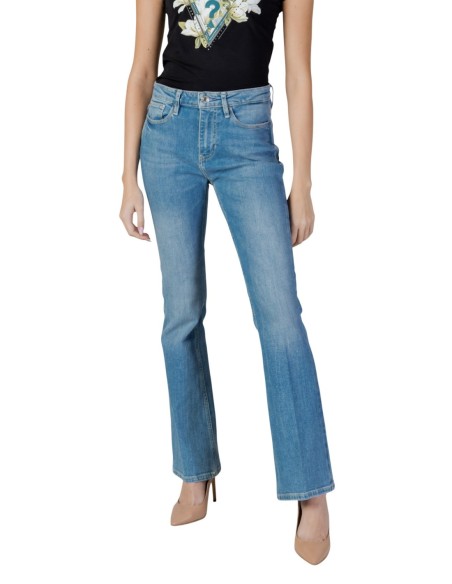 Jeans femme Guess bleu azur flare