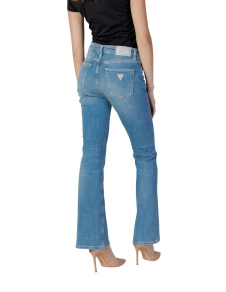 Jeans femme Guess bleu azur flare