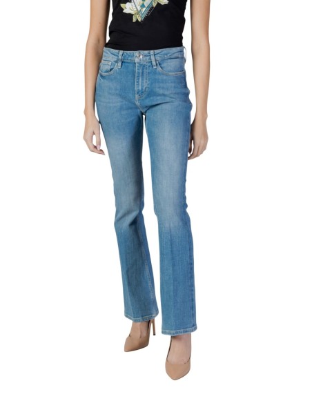 Jeans femme Guess bleu azur flare