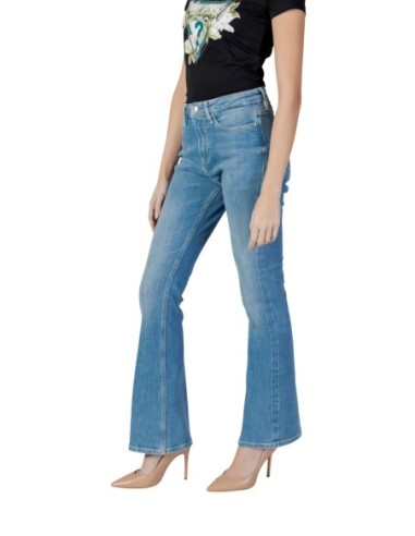 Jeans femme Guess bleu azur flare