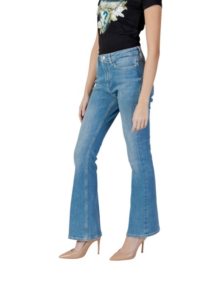 Jeans femme Guess bleu azur flare