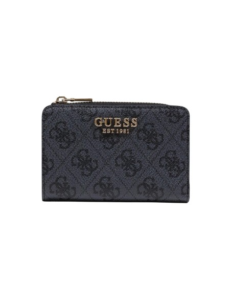 Portefeuille femme Guess gris imprimé zipcase
