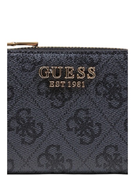 Portefeuille femme Guess gris imprimé zipcase