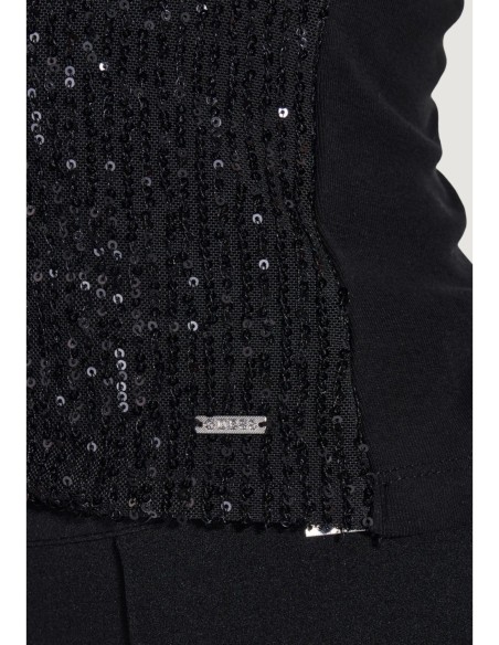 Débardeur femme Guess noir sequins