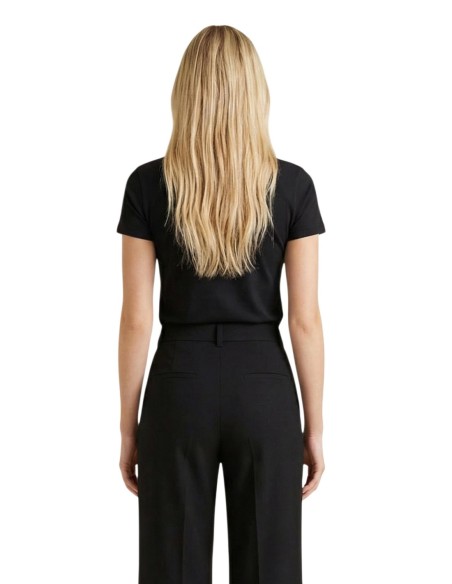 T-shirt femme Guess noir imprimé zebra