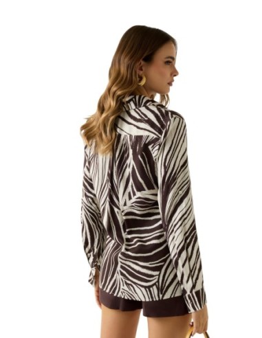 Chemise femme Guess marron