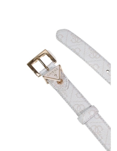 Ceinture femme Guess beige imprimée
