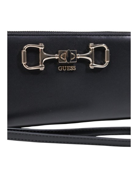 Portefeuille femme Guess noir zip classic