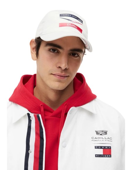 Casquette blanche imprimée polyester | Tommy Hilfiger
