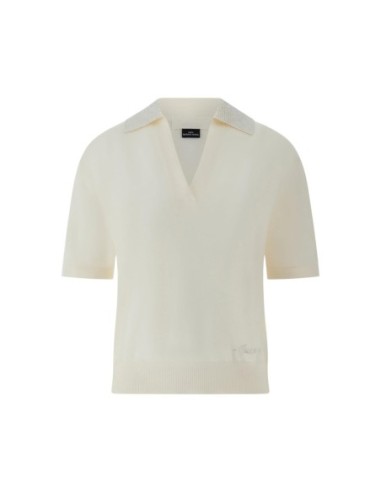 T‑shirt femme Guess beige col V