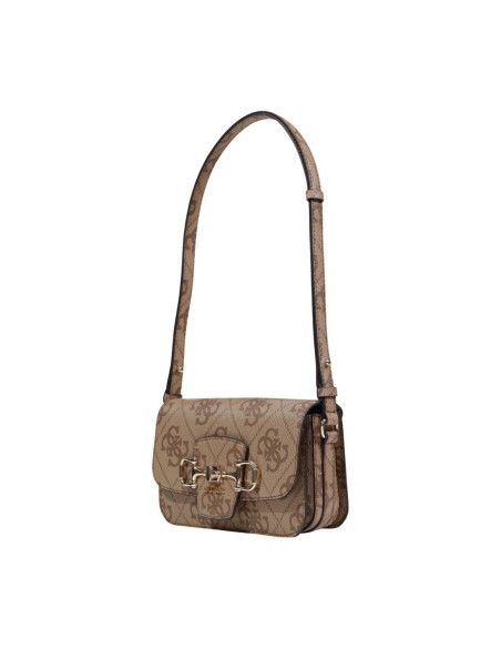 Sac femme Guess beige imprimé compact