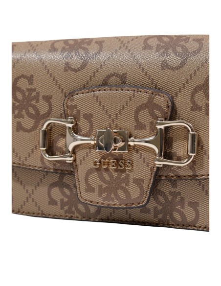 Sac femme Guess beige imprimé compact