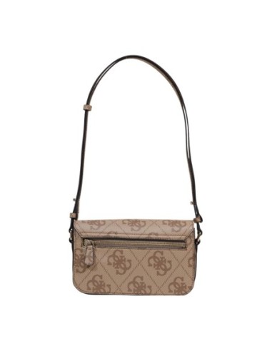 Sac femme Guess beige imprimé compact